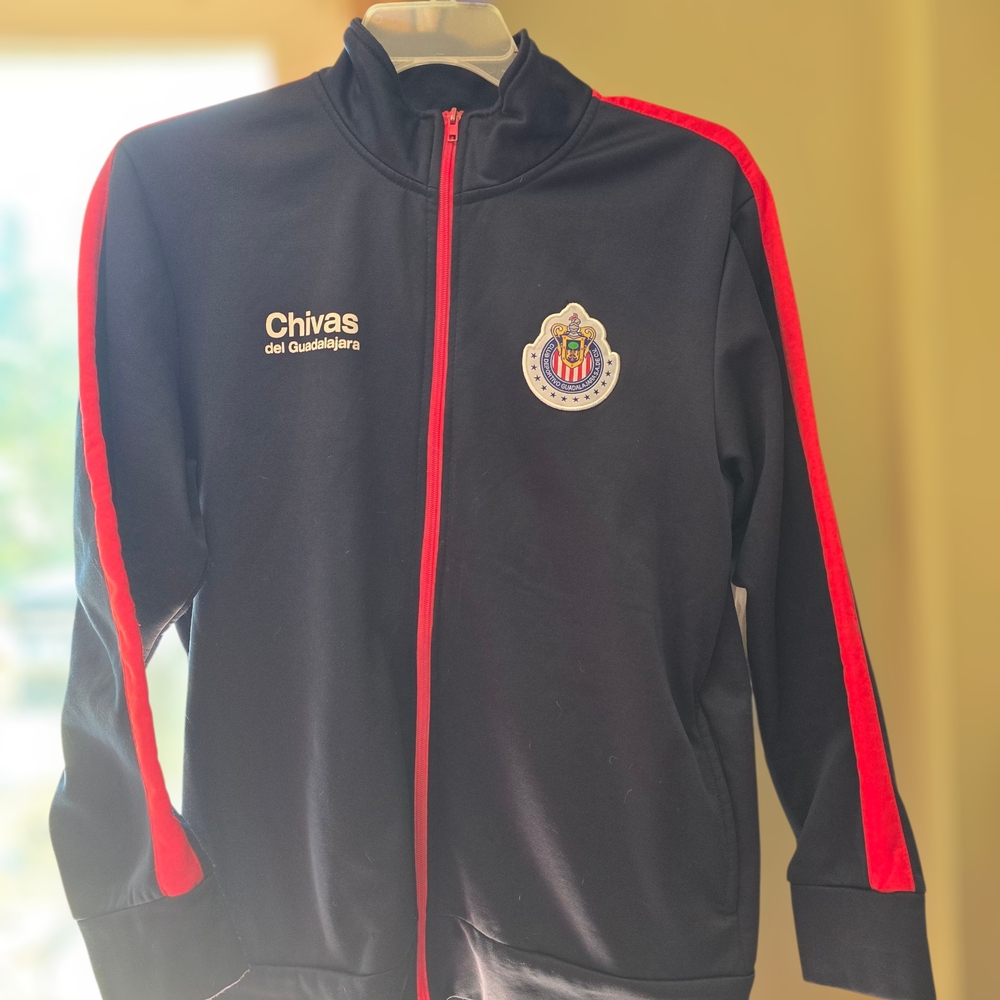 Chivas de Guadalajara Full Zip Track Jacket – Medium – Navy/Red – Excellent